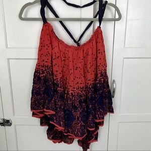 Free People patterned bohemian tank top